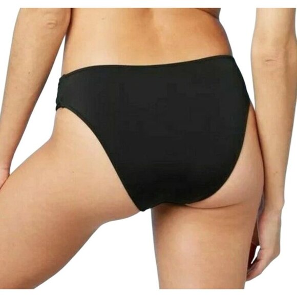 Shade & Shore Red Bikini Bottom Ruched High Leg Swimwear Womens Size M - Picture 5 of 5